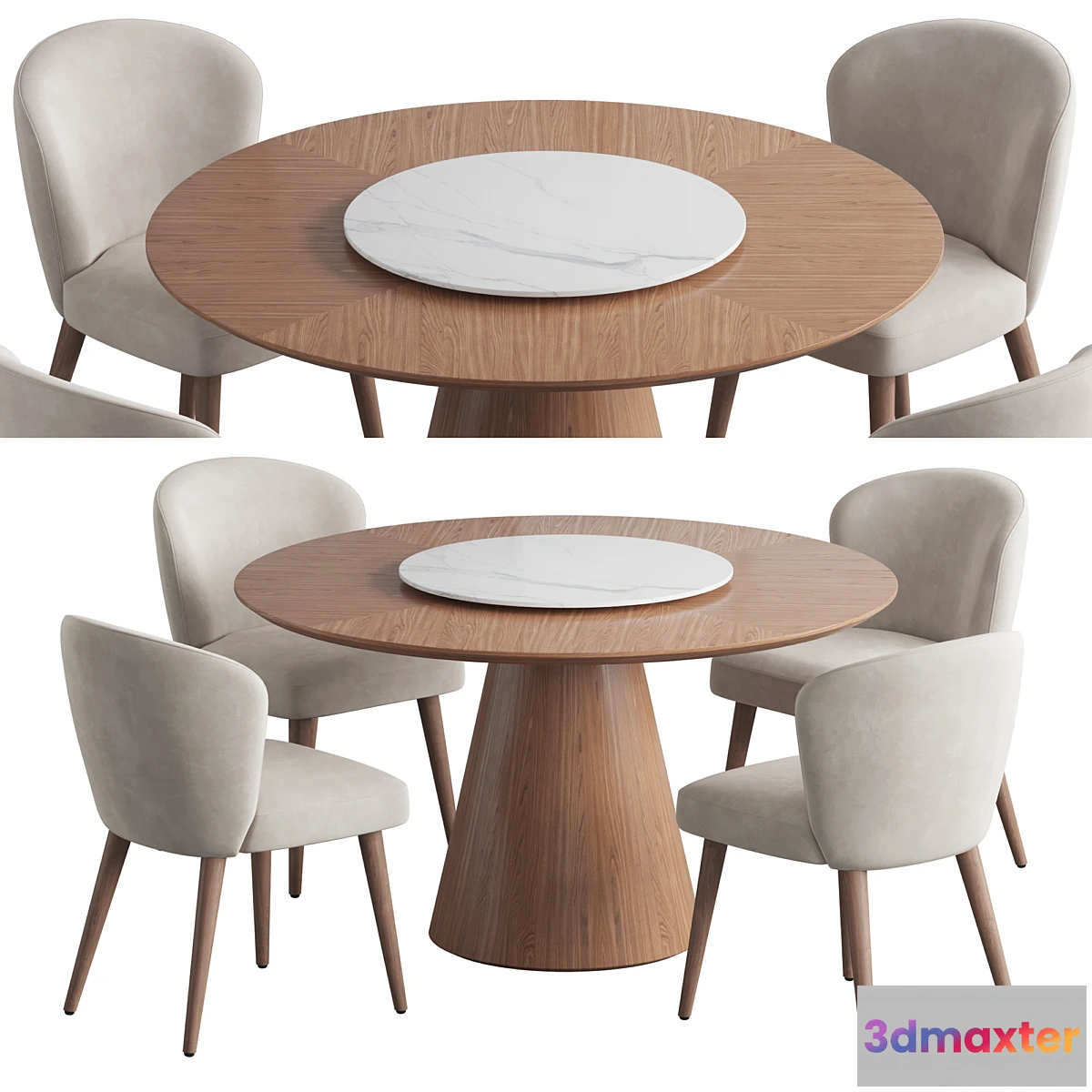 1471850 - Angel Cerda table Aston chair 3D Max