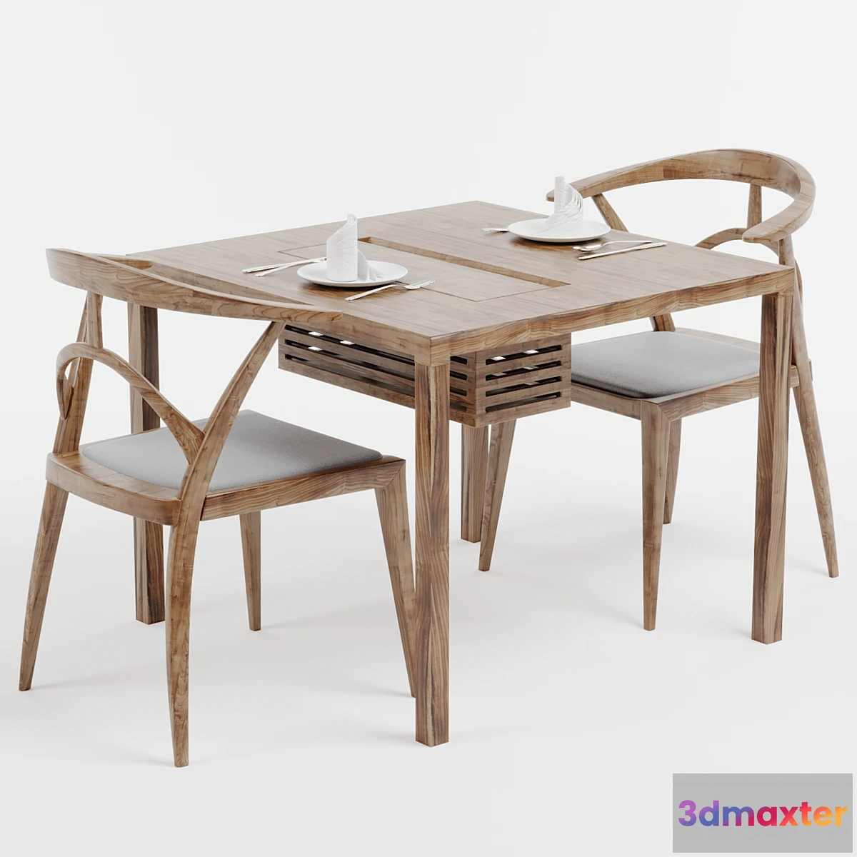 1471924 - Dining Chair and Table 3D Max