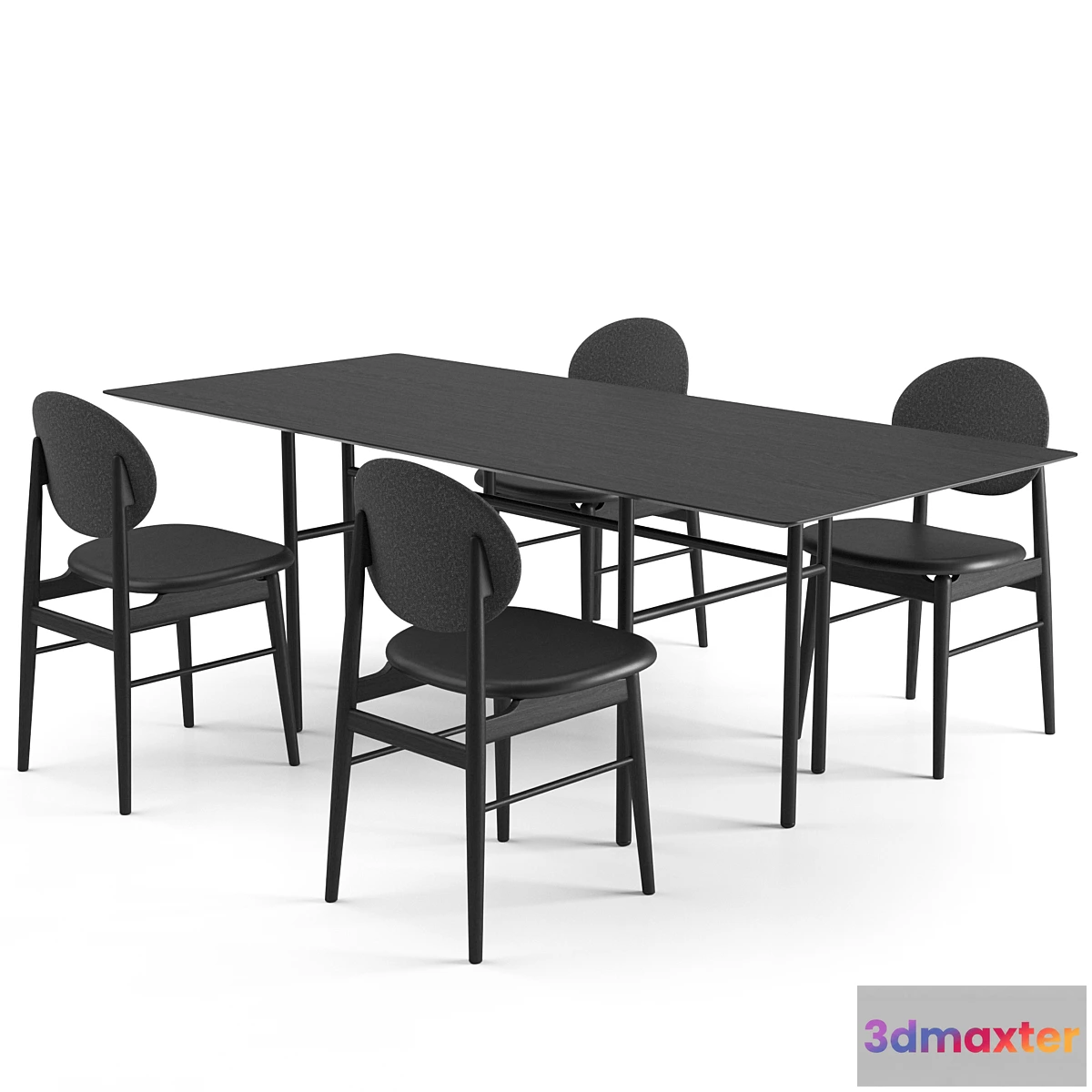 1472928 - Outline Chair + Snaregade Tables Rectangular 3D Max