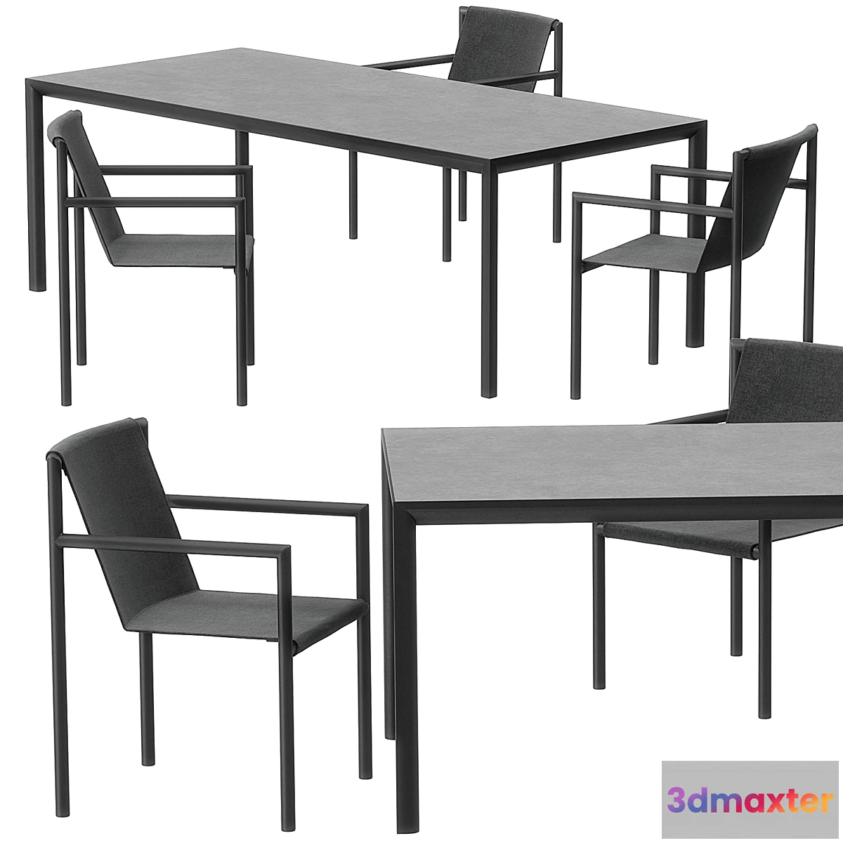 1474186 - Plein air dining set by Roda 3D Max