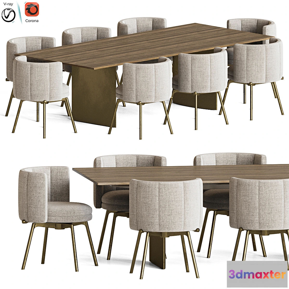 1476352 - Dining Set 29 3D Max
