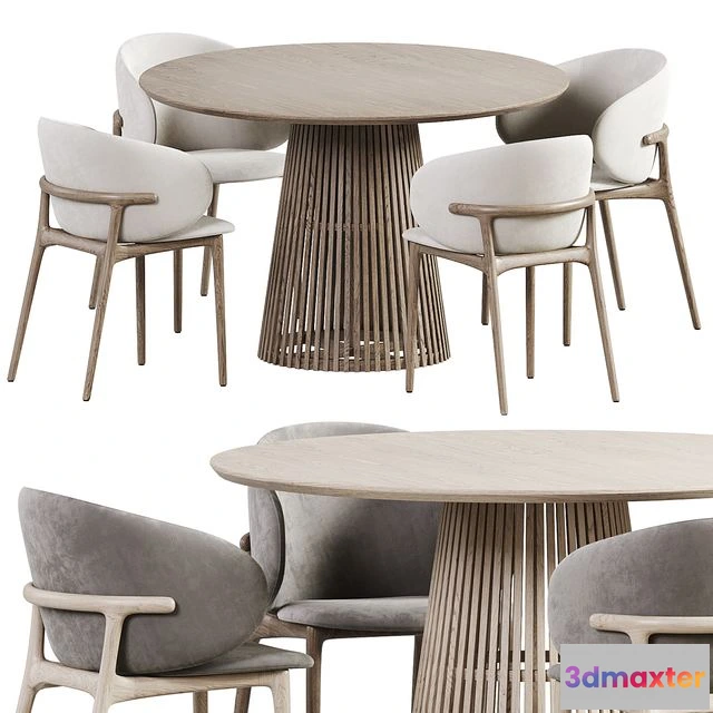 1537682 - Melam Chair Jeanette Table 3D Max