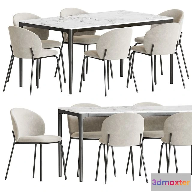 1540585 - Dining Set 168 3D Max