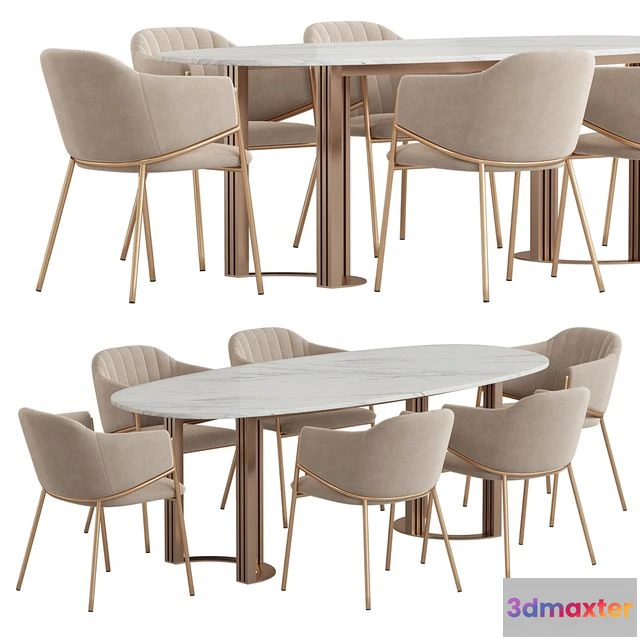 1540791 - Lord Dill Dining set 3D Max