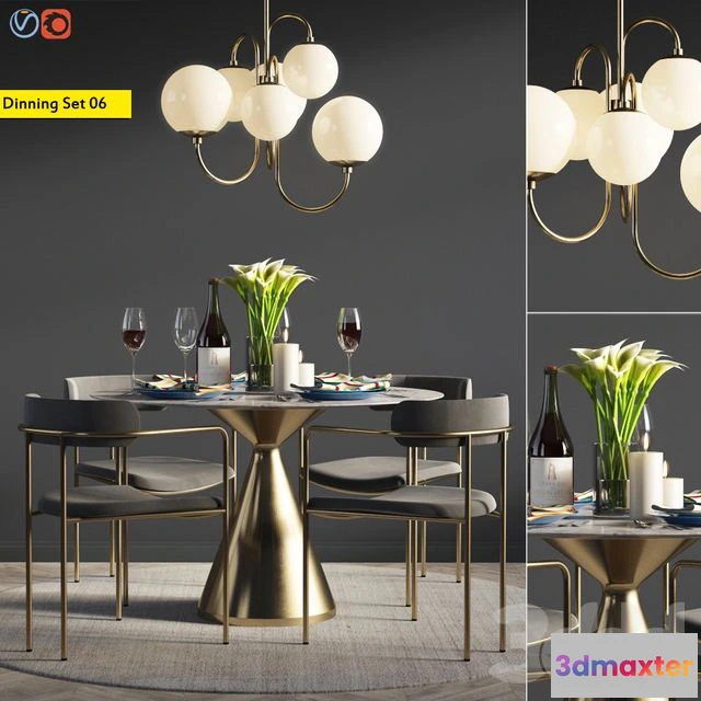 1541771 - Dinning Set 06 3D Max
