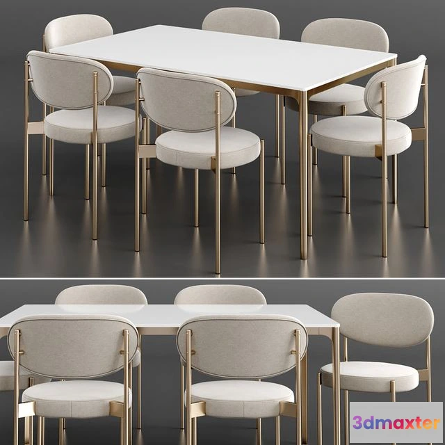 1541773 - Dinning set 10 3D Max