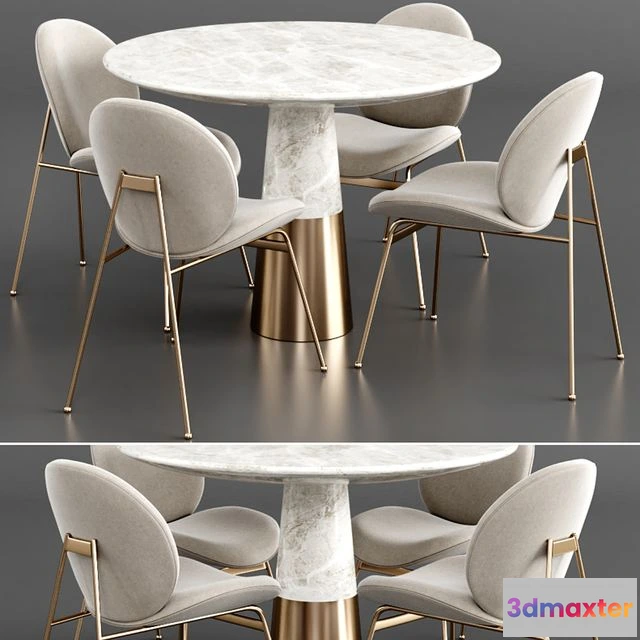 1541775 - Dinning set 14 3D Max