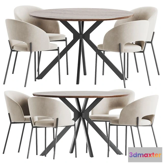 1542661 - Dining Set 14 3D Max