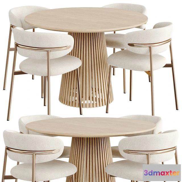 1542665 - Dinning Set 75 3D Max