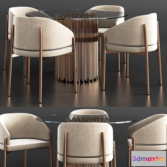 1543189 - PORRO Dinning Set 3D Max