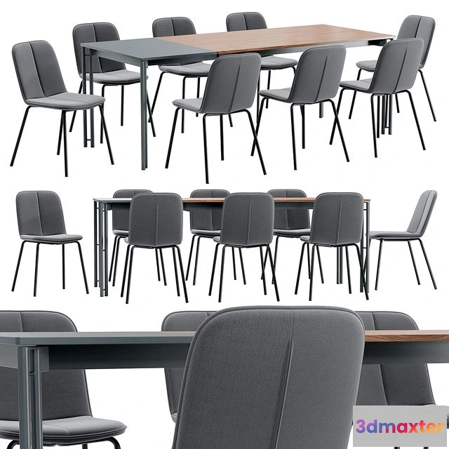 1543837 - Adrian Dining Chair and Mahon Table 3D Max