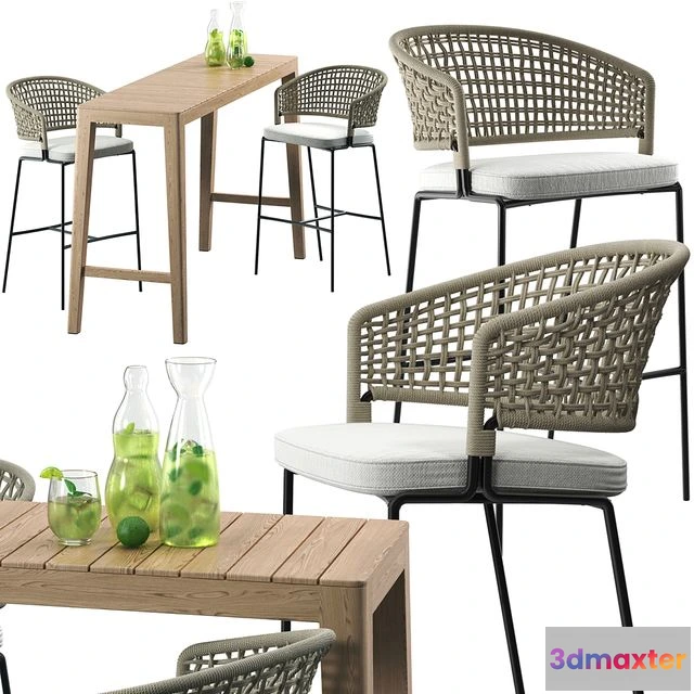 1546323 - Tribu CTR Bar Chair set 3D Max