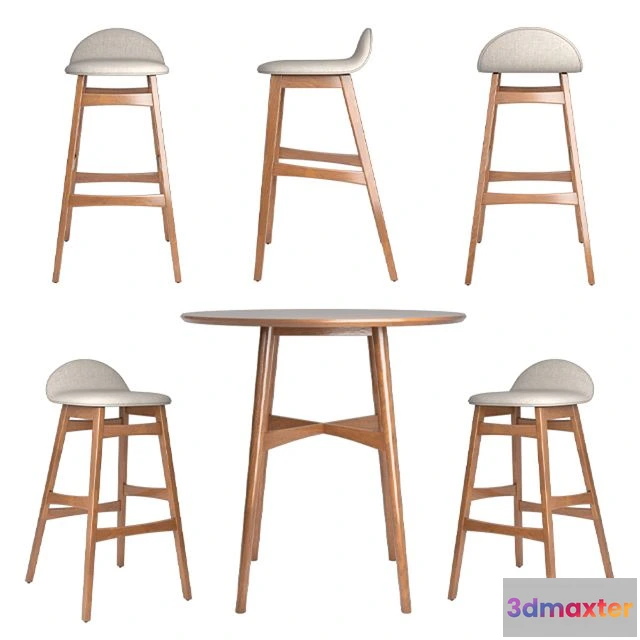1548171 - Bar Stool Miriam 3D Max