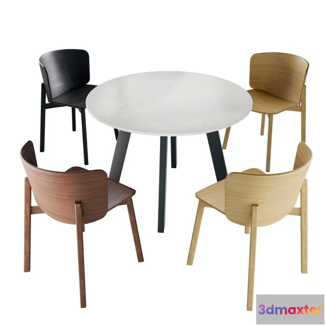 1548277 - Bludot dining set 1 3D Max