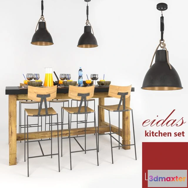 1549245 - LaForma Eidas Kitchen set 3D Max