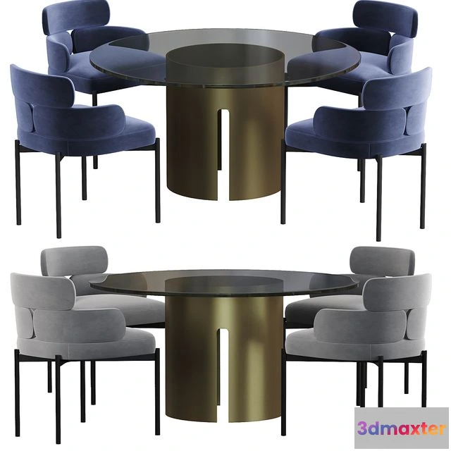 1549549 - Meridiani Sylvie Dining Table 3D Max