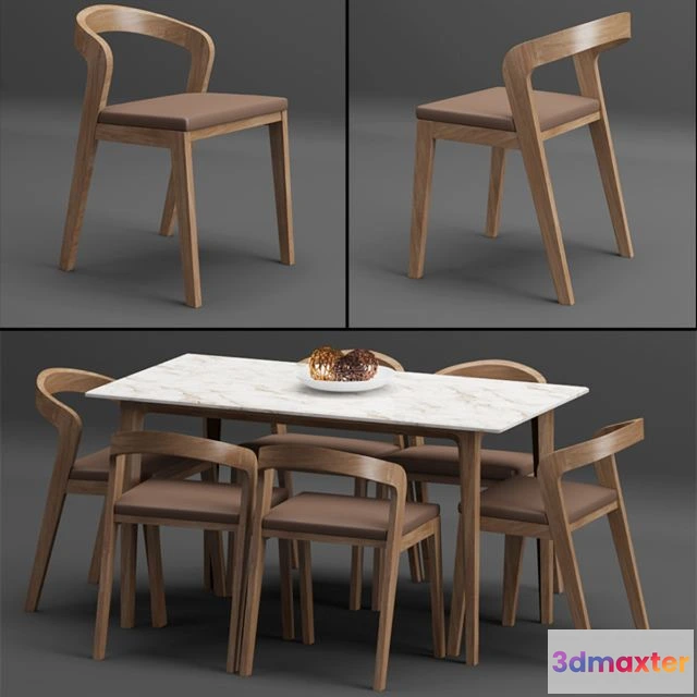 1549625 - Table + chair_set_002 3D Max
