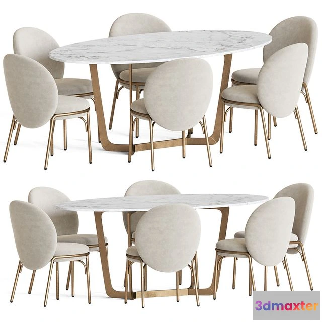 1549941 - Dining Set 45 3D Max