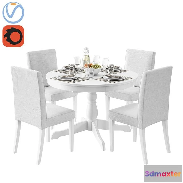 1551607 - IKEA INGATORP AND HENRIKSDAL 3D Max