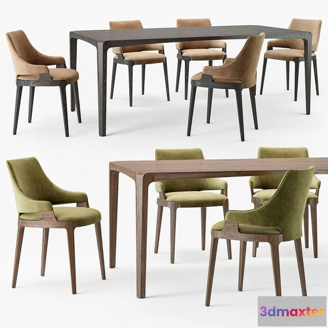 1552275 - Potocco velis chair eiles table 3D Max