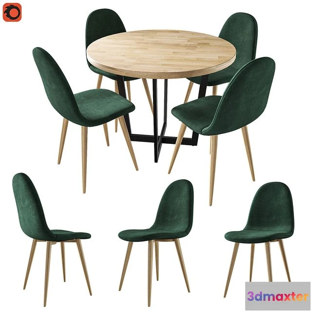 1554169 - Haller table Light chair Valencia 3D Max