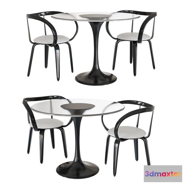 1558089 - Chairs and table apriori 3D Max