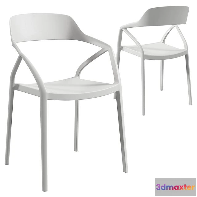1561605 - Chair Capri (white) 3D Max