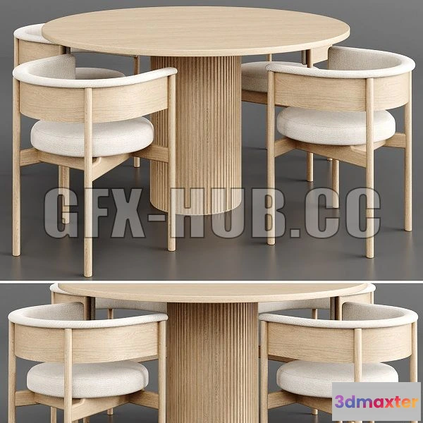 1563539 - Dinning Set 39 3D Max