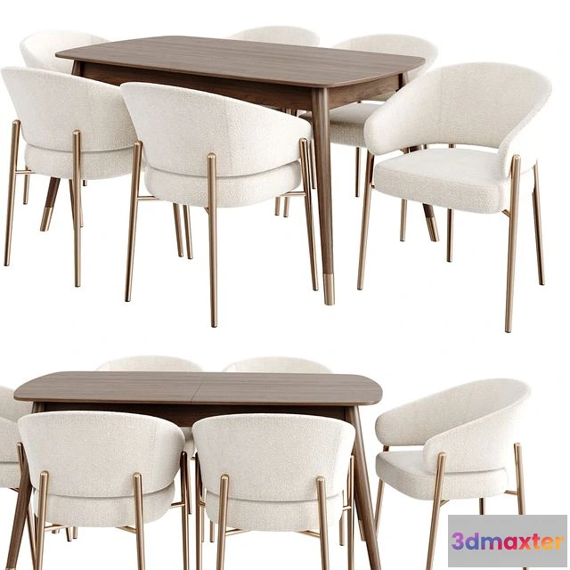 1566374 - Dinning Set 84 3D Max