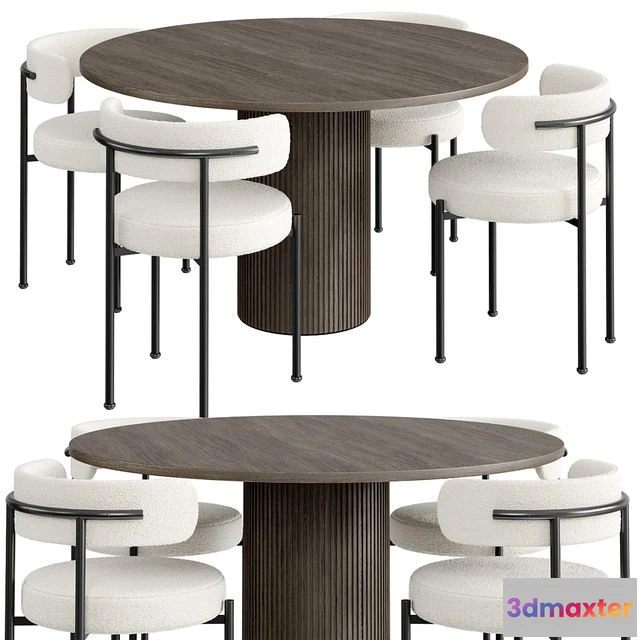 1567298 - Dinning Set 44 3D Max