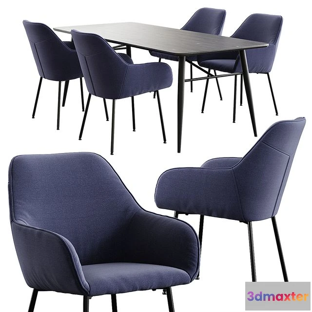 1568464 - Jysk Hadrup Chair + Radby Table 3D Max