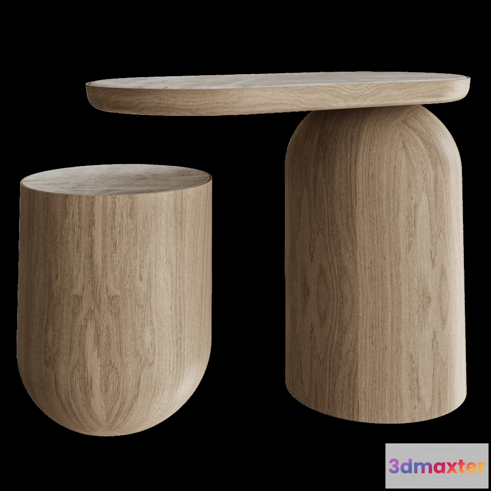 1643144 - Mozea - Table One piece side 3D Max