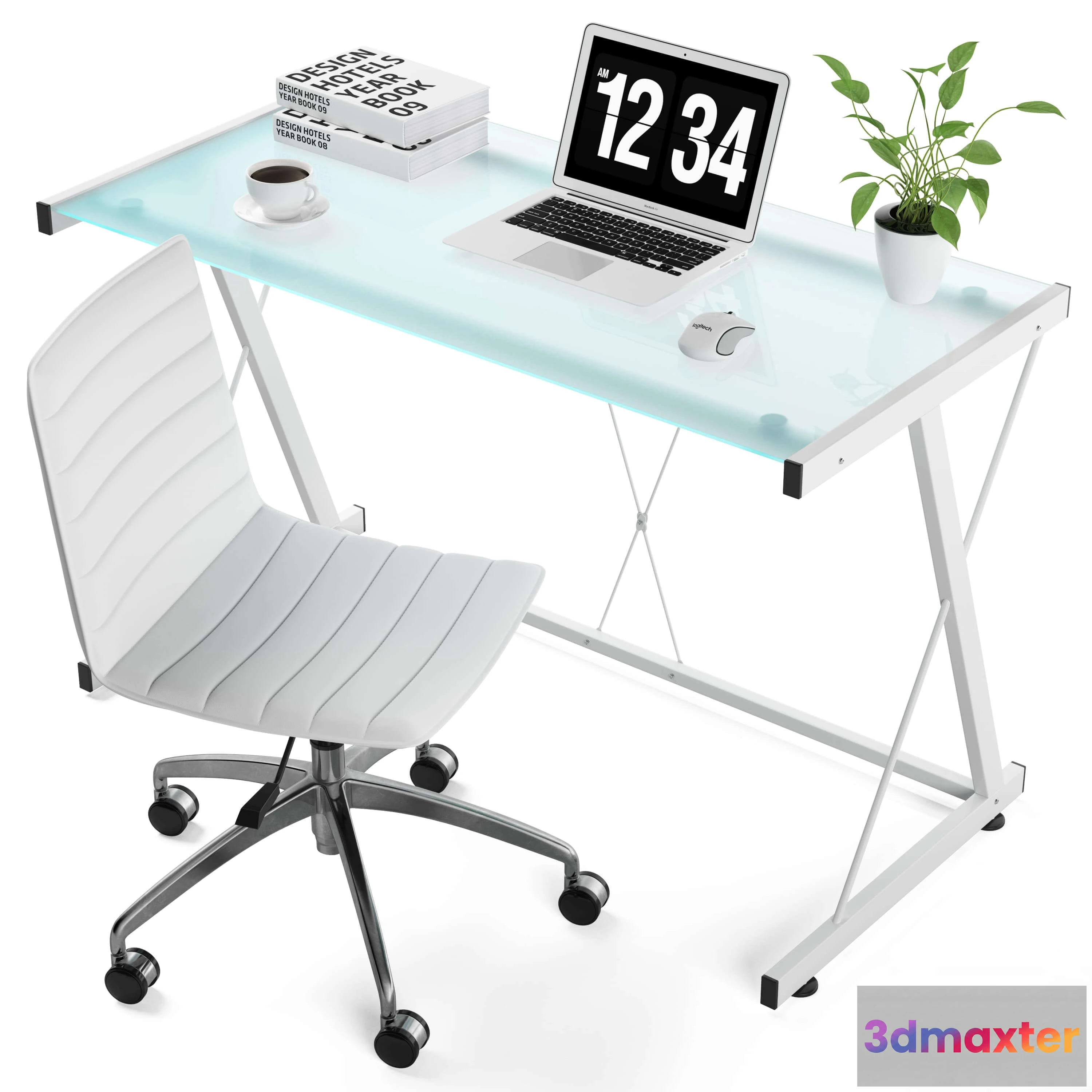 1643340 - furniture - Computer set 2 3D Max