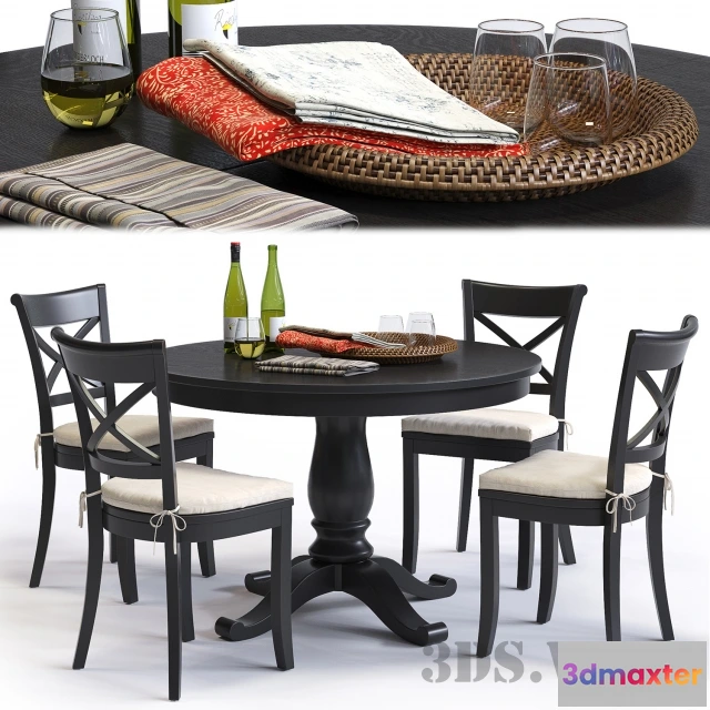 1643414 - furniture - C&B Vintner Chair and Avalon Table 3D Max