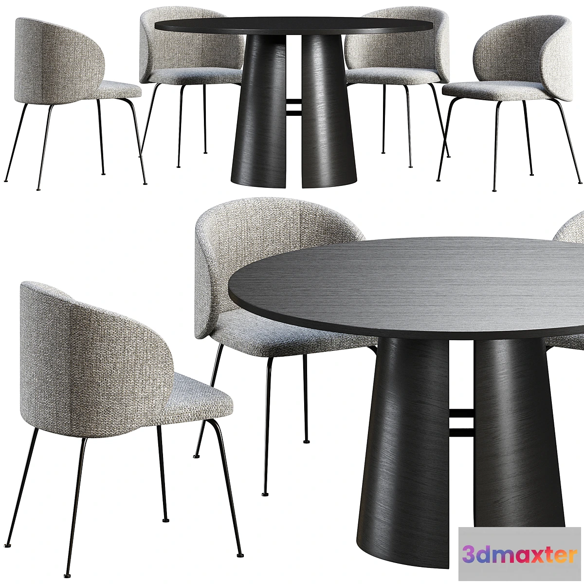 541895 - Dining table Teulat Cep + chair La Forma Minna