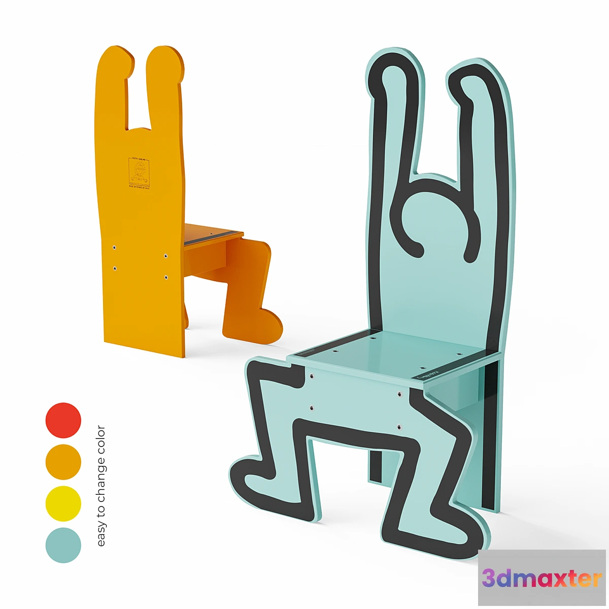 554487 - Keith Haring Kids Vilac Chairs
