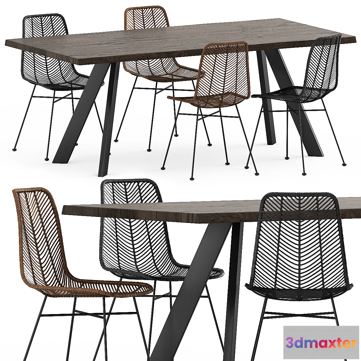 557971 - BLOOMINGVILLE LENA RAW DINING TABLE