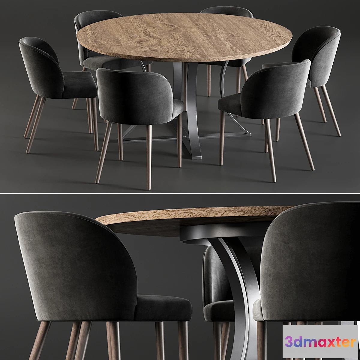 561957 - Dining Table Gage And Chair Camilie