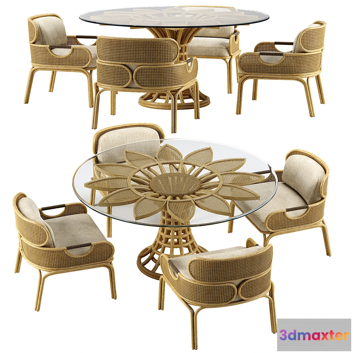 561963 - Mcguire Sunflower dining set