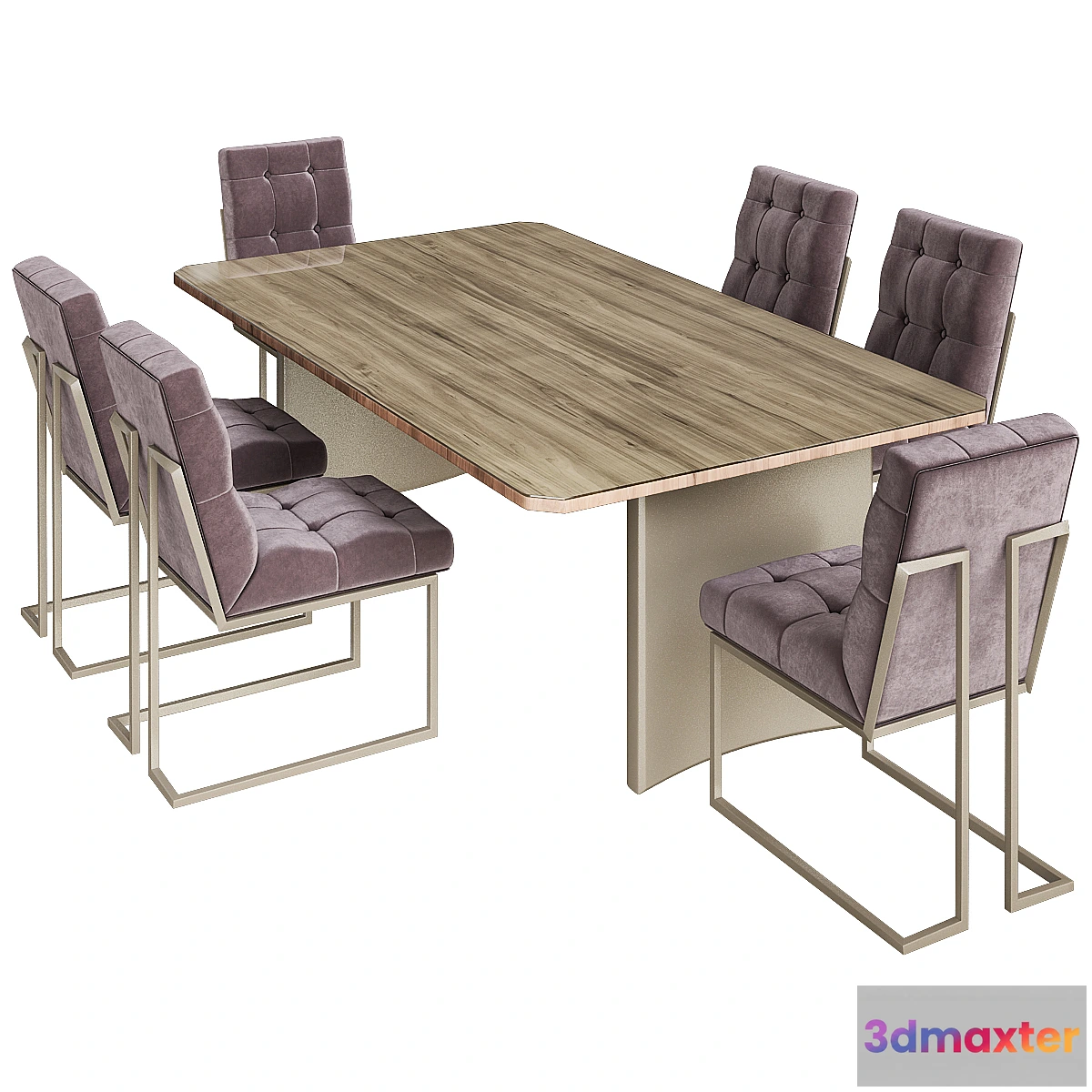 562065 - Navy Velvet Dining Chair