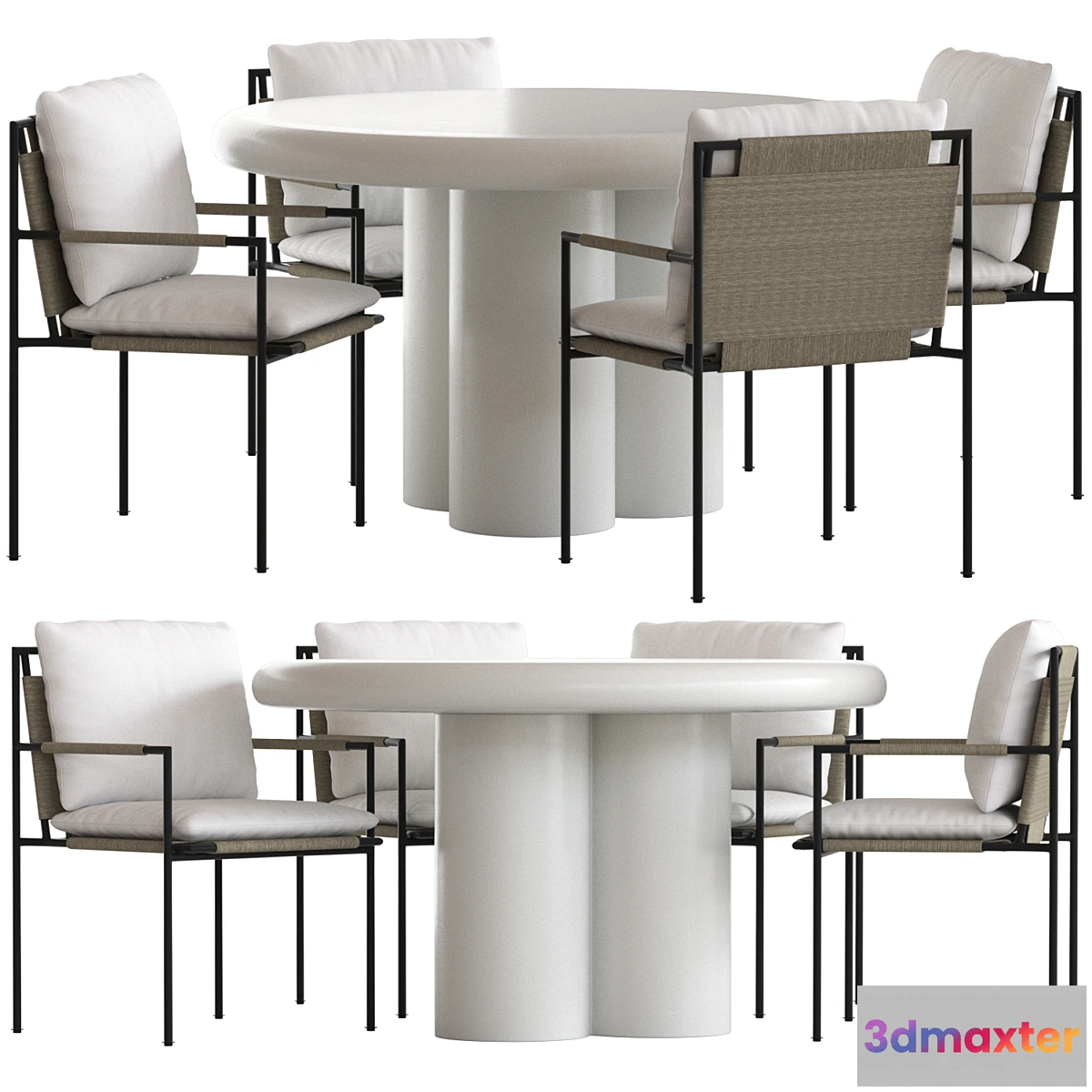 562141 - Coco Republic Malmo Chair and Anchorage Table