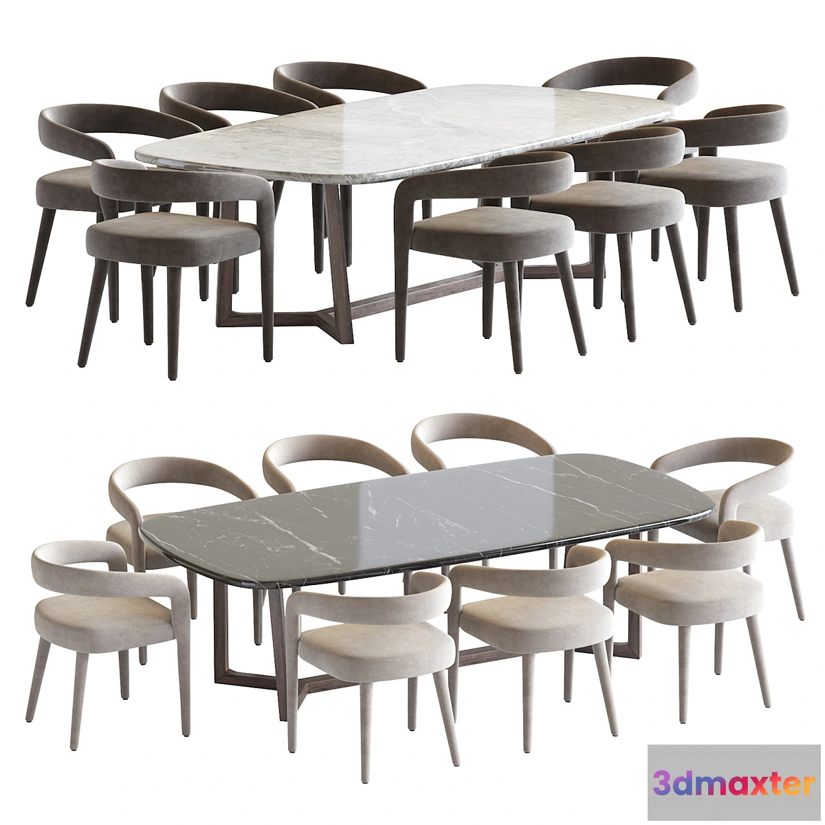 562147 - Lisette White Dining Chair and Concorde Table