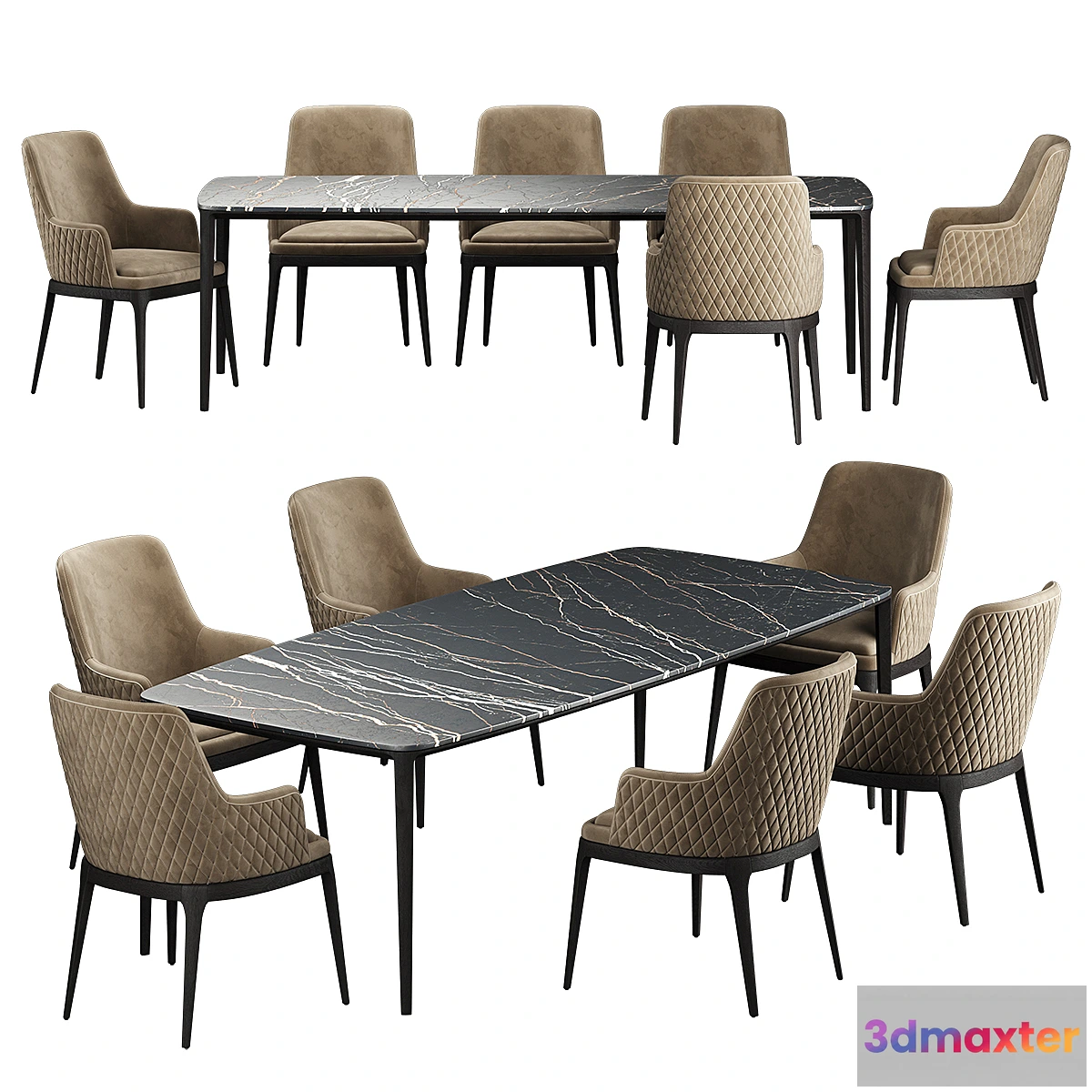 562153 - Poliform HENRY Table EDNA Chair