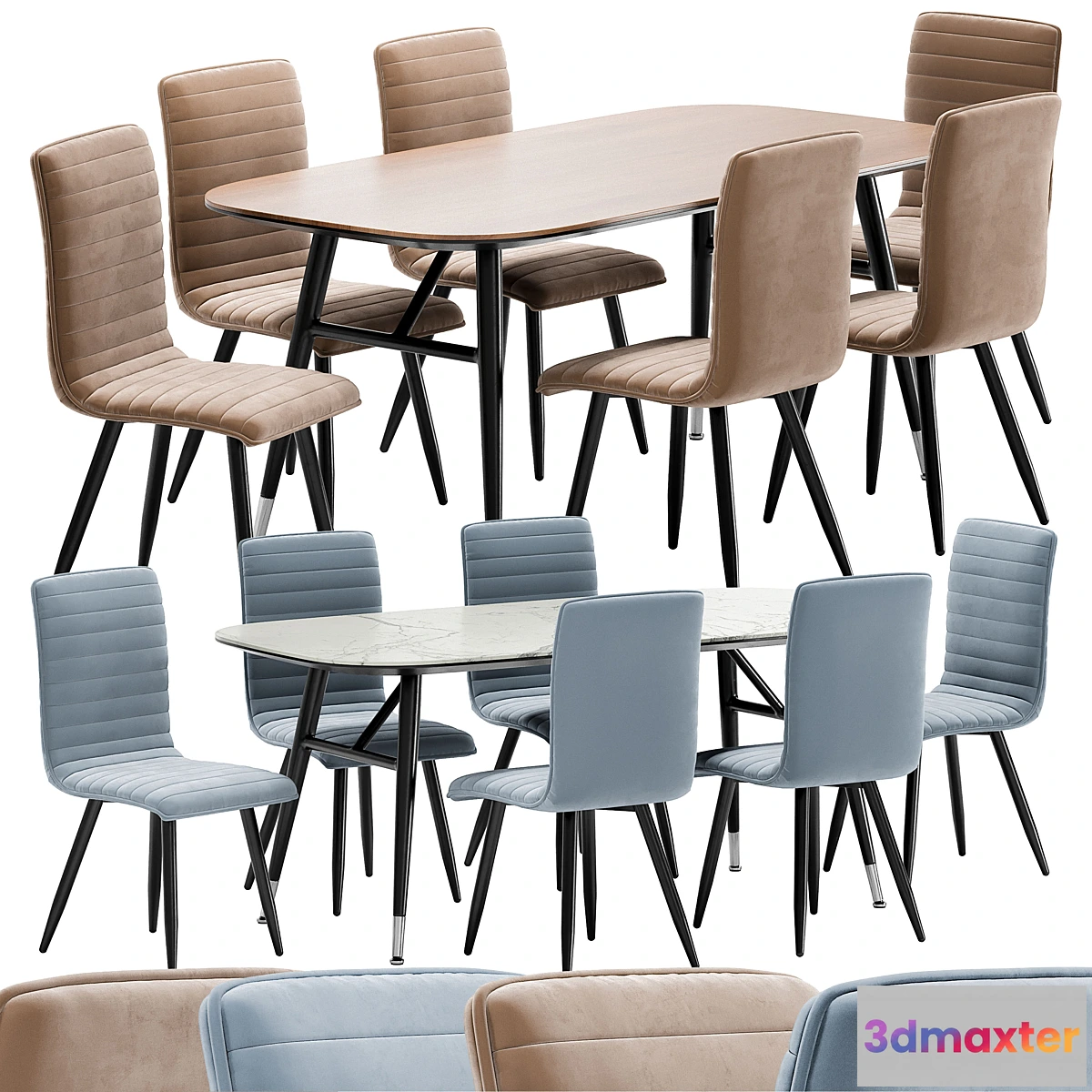 562155 - Mako dining chair and Catania table