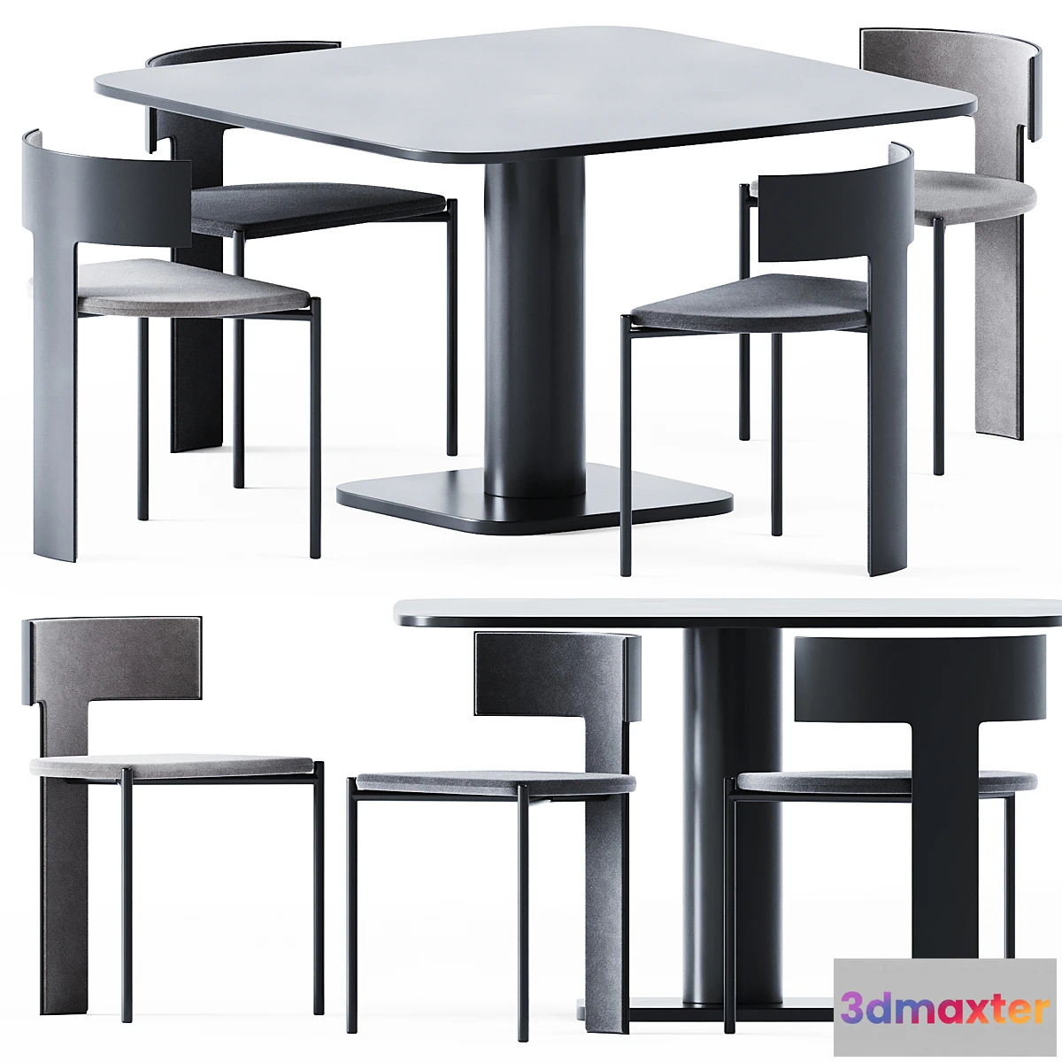 562205 - Matera Tavolo Table & Chair Zefir by Baxter