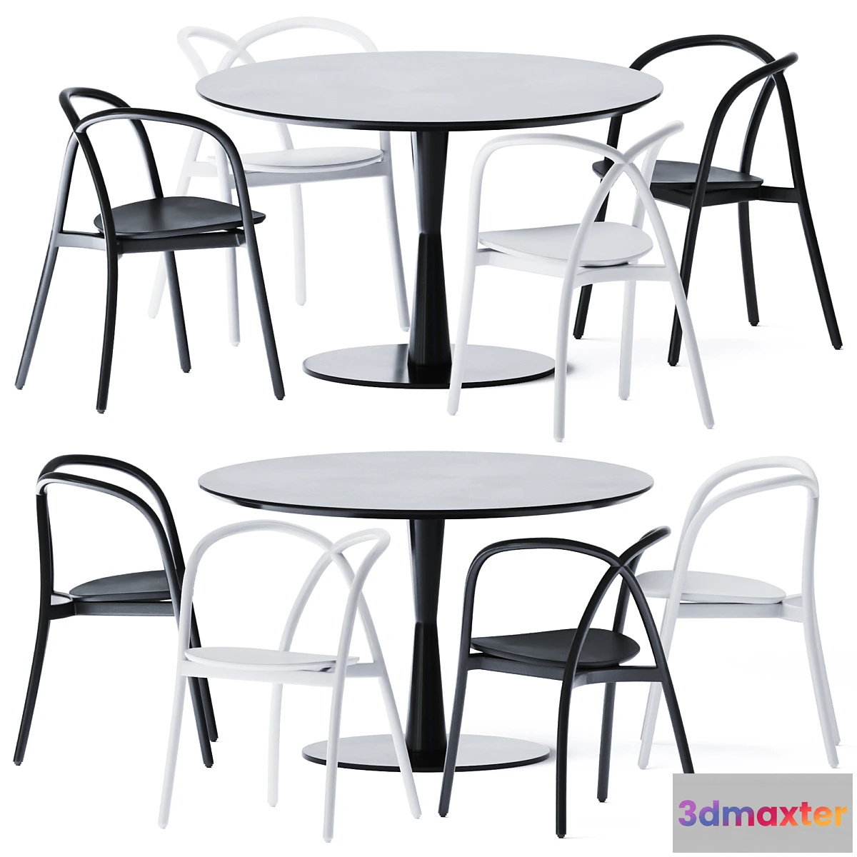 562239 - Dining Table Flute by Poliform - No.2