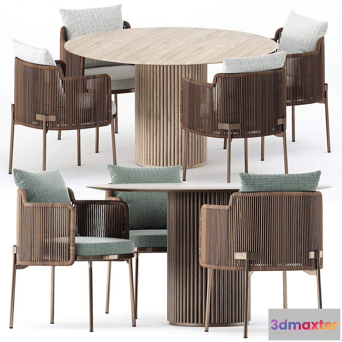 562275 - TAPE CORD chair by Minotti and PALAIS ROYAL by ASPLUND