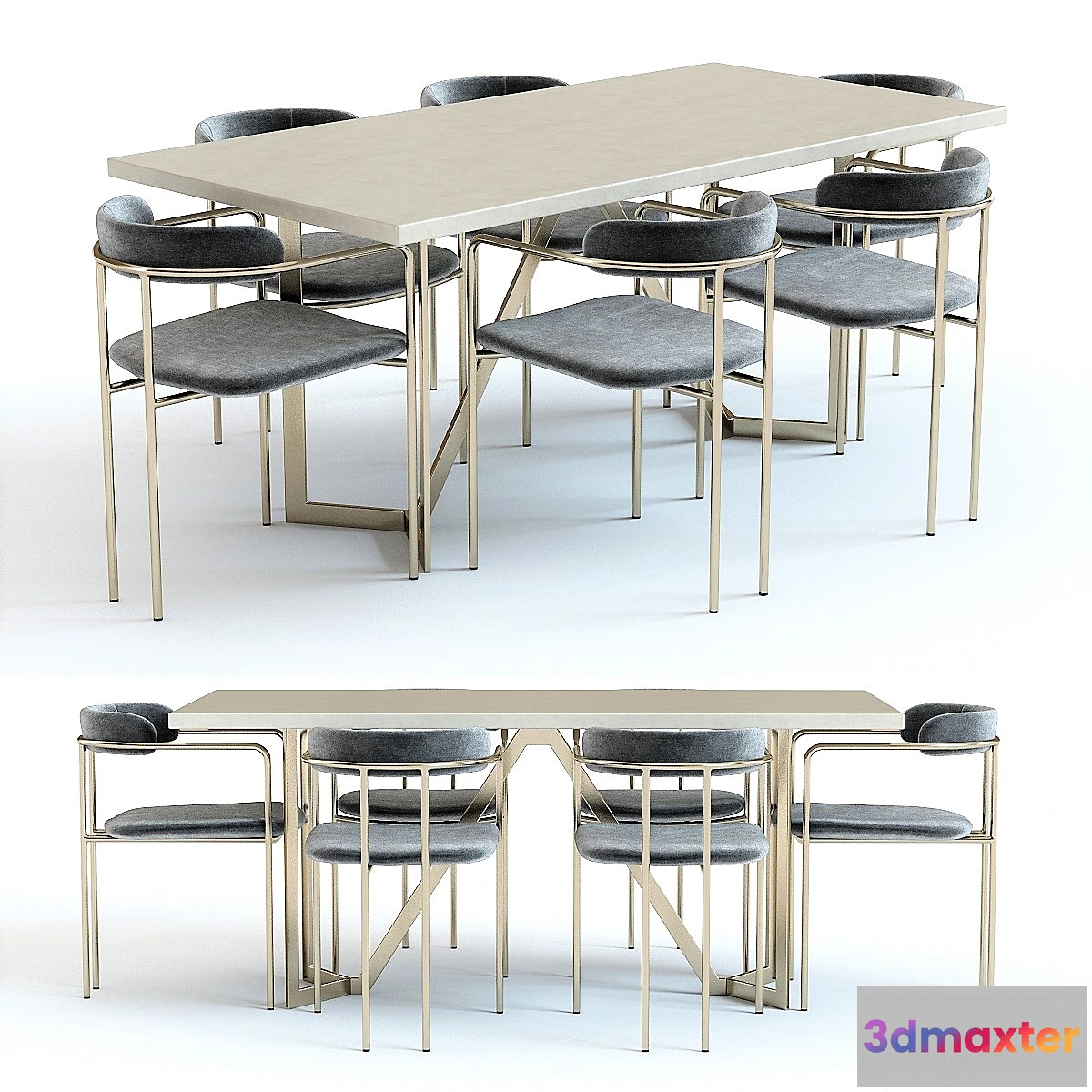 562487 - West Elm Cast Tower Table and Chairs