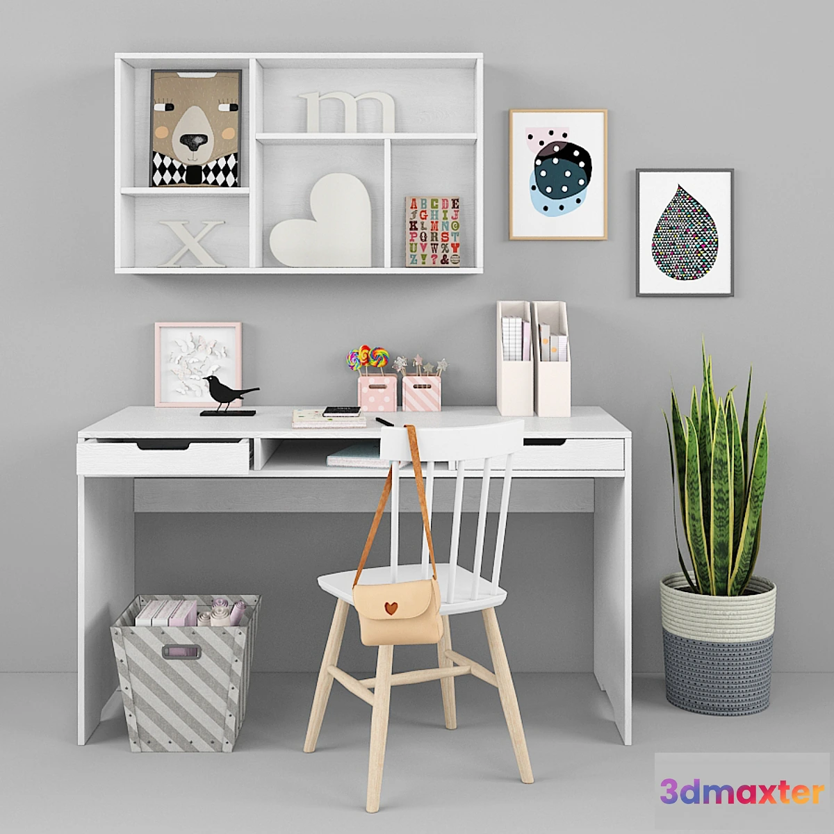 576270 - Writing-table and decor for a child 13