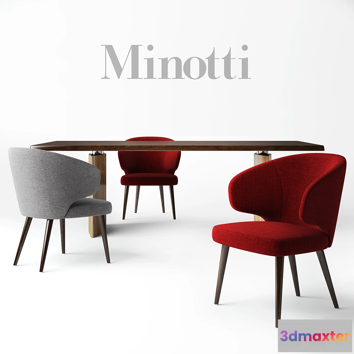583538 - Minotti chair ASTON table MORGAN